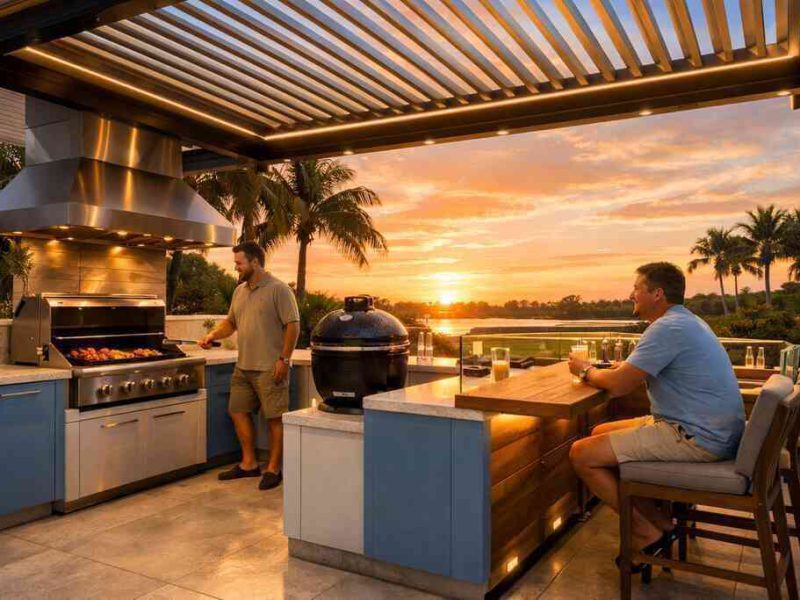 Best Materials for a Luxury South Florida Outdoor Kitchen 2026