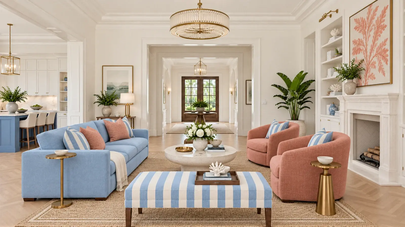 Reverse living perspective at The Aveline Residence, Boca Raton house