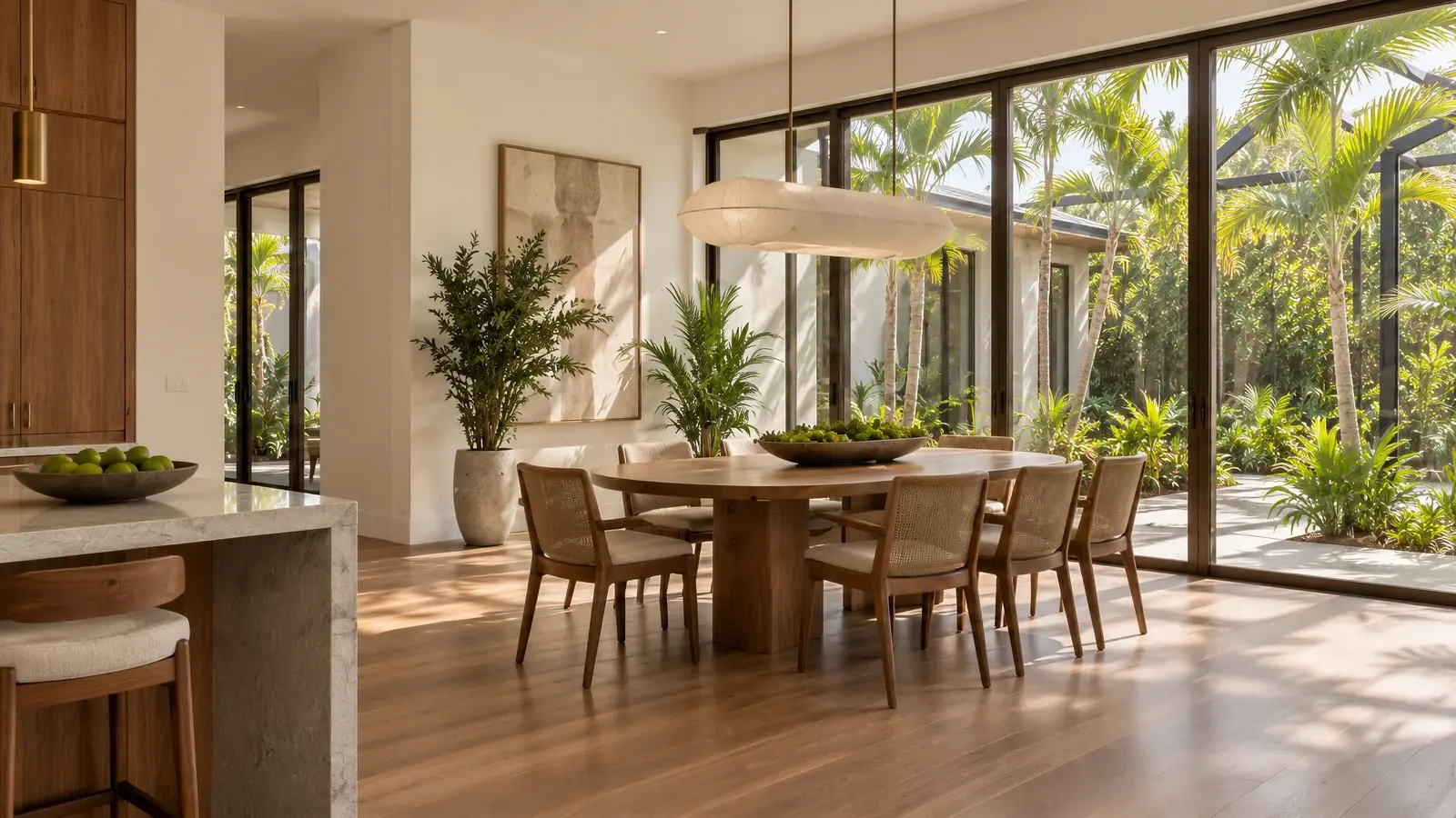 Dining space at The Canopy House, Boynton Beach house