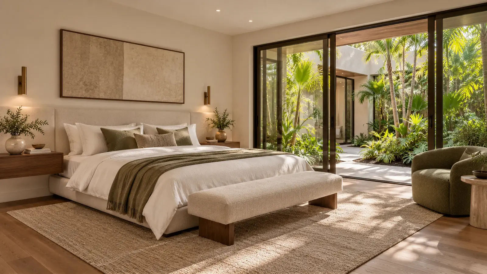Primary bedroom at The Canopy House, Boynton Beach house