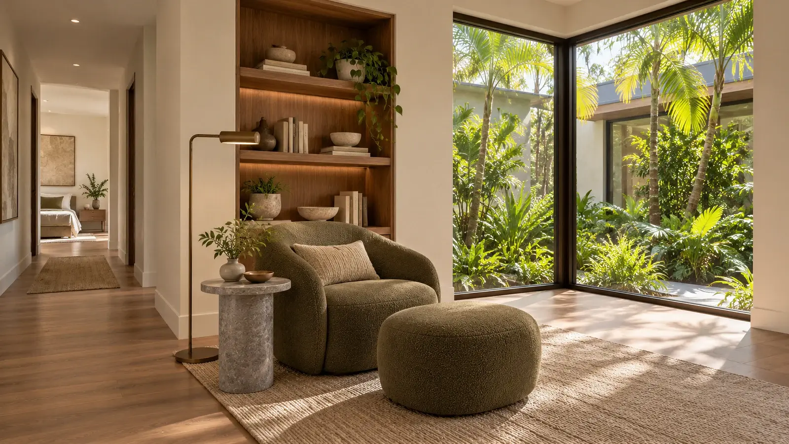 Reading alcove at The Canopy House, Boynton Beach house