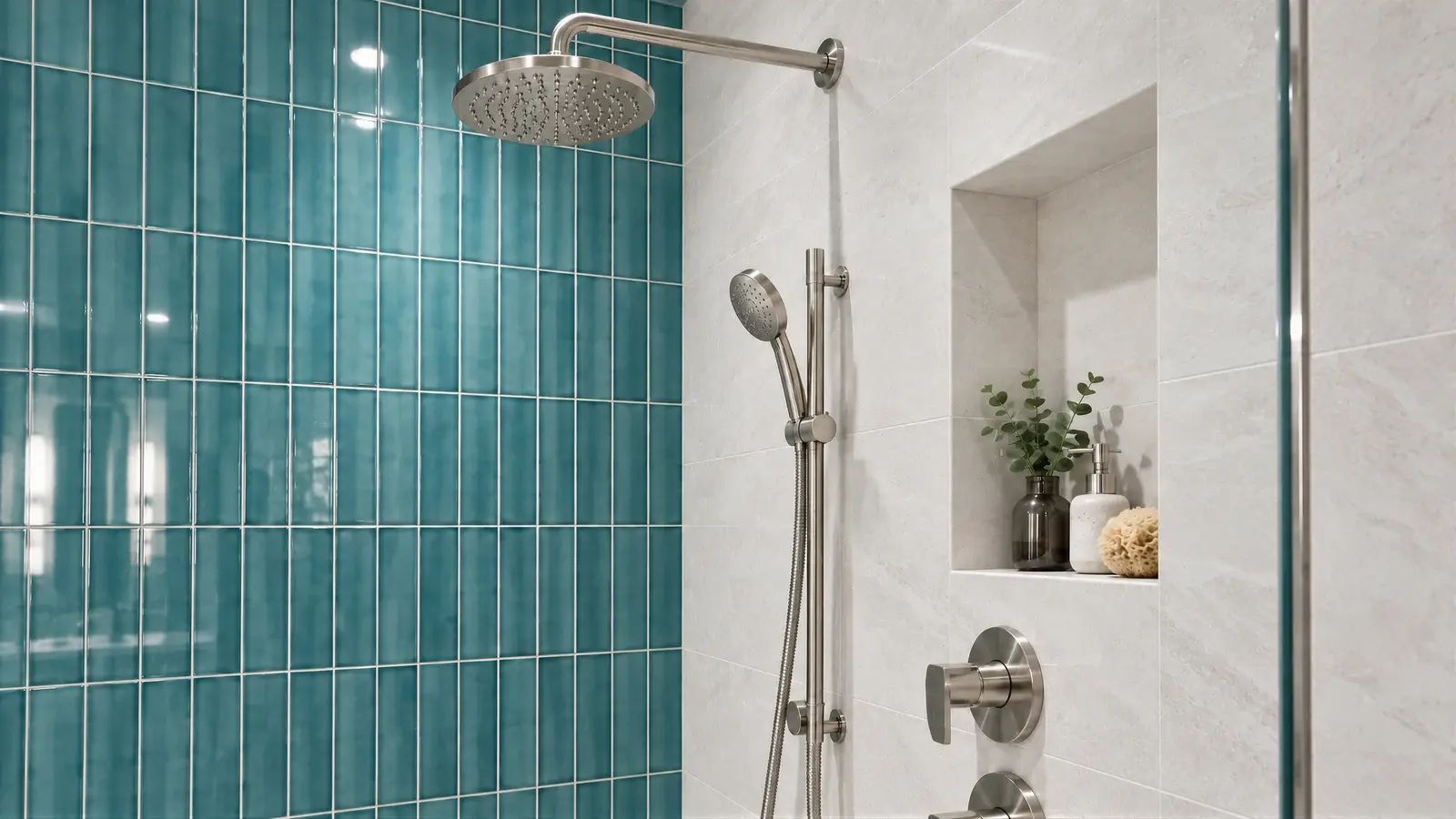 Tile niche at The Celadon Suite, Boca Raton condo