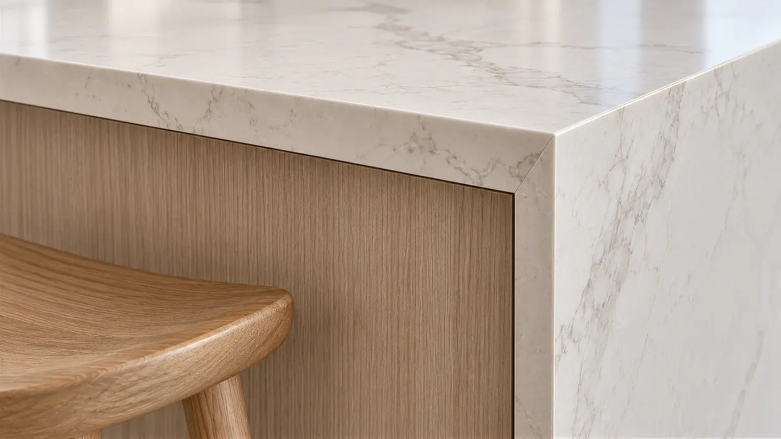 Cabinet joinery detail at The Pearlwater Kitchen, Boynton Beach condo
