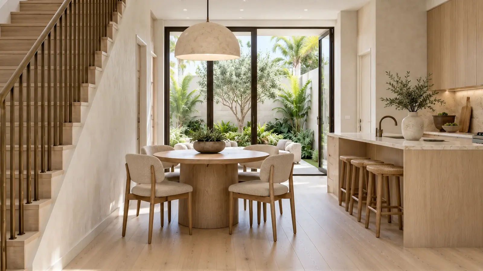 Dining space at The Solenne Townhouse, Delray Beach townhome