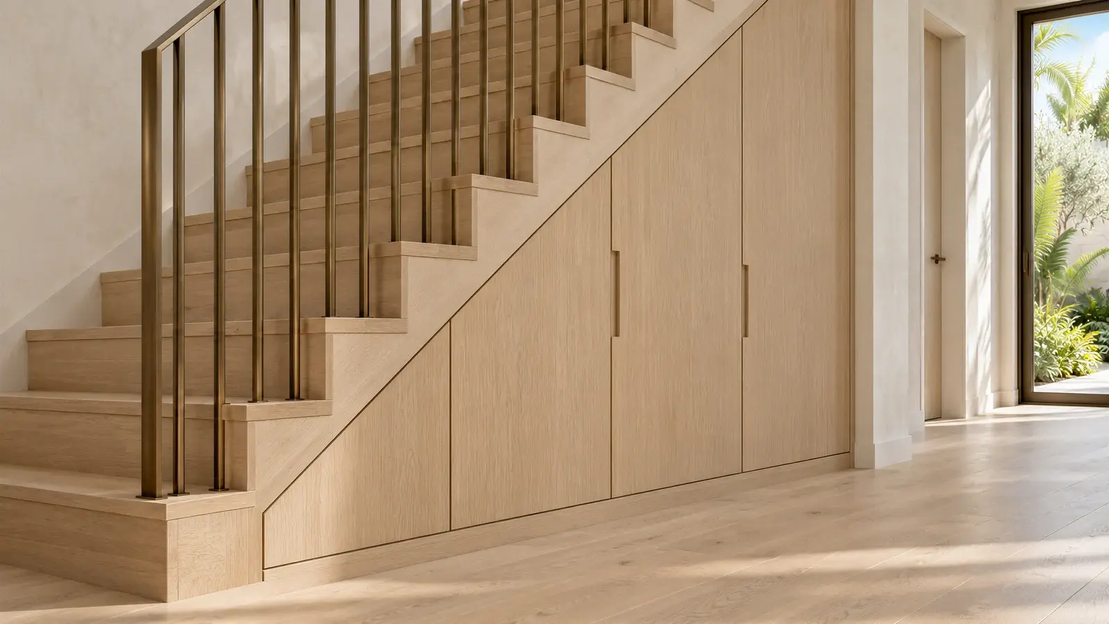 Built-in storage detail at The Solenne Townhouse, Delray Beach townhome